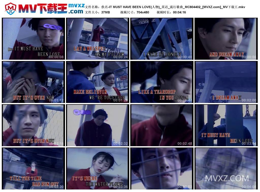 佚名-IT MUST HAVE BEEN LOVE(人物)_英语_流行歌曲_MC804402